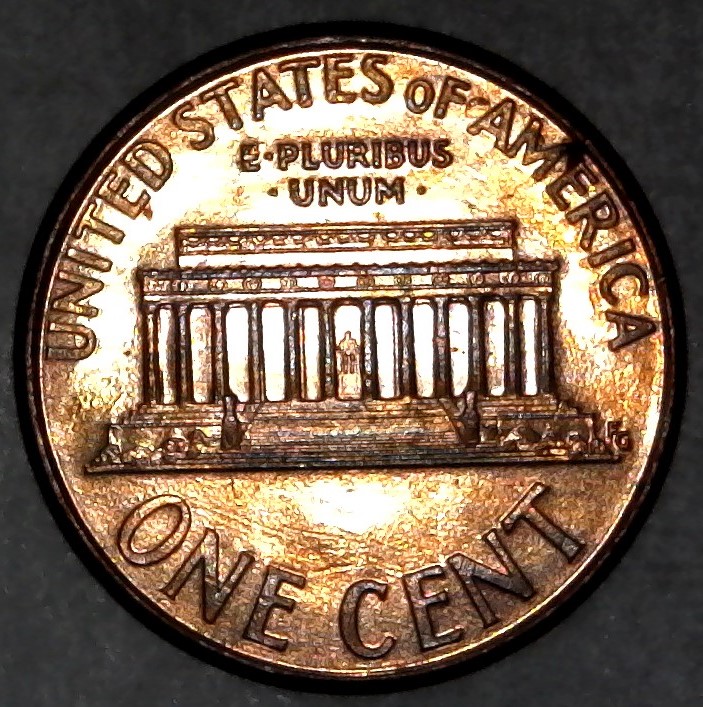 2003-P-Lincoln-Memorial-Cent-With-Nice-Column-Bar-DDR!-To-The-Right